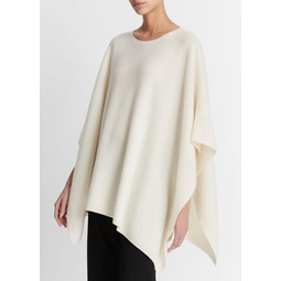 Reverse-Jersey Cashmere Boat-Neck Poncho