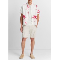 Faded Floral Short-Sleeve Shirt