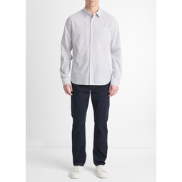 Basin Stripe Cotton-Blend Long-Sleeve Shirt