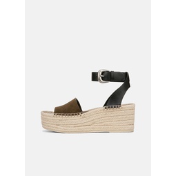 Belisa Suede Platform Espadrille Sandal