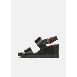 Roma Leather Wedge Sandal