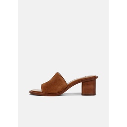 Donna Suede Slide Sandal