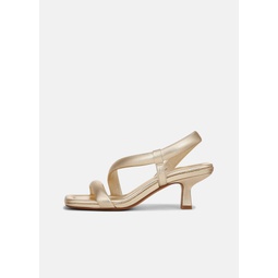 Coline Leather Kitten Heel Sandal