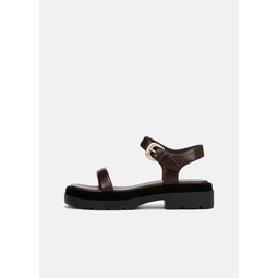 Heloise Leather Lug-Sole Sandal