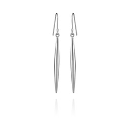 Silver-Tone Linear Spear Drop Earrings