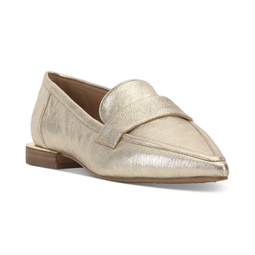 Womens Calentha Pointy Toe Tailored Loafers