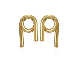 Gold-Tone Short Twisted Clip Drop Earrings