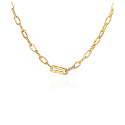 Gold-Tone Link Chain Necklace 18 + 2 Extender