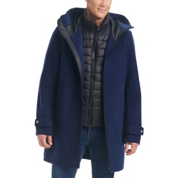 Mens Three-in-One Wool Coat