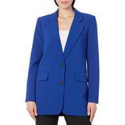Womens Vince Camuto Single-Breasted Blazer with Flap