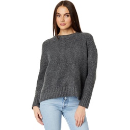 Womens Vince Camuto Crew Neck With Waffle Stretch