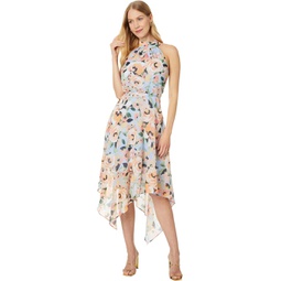 Womens Vince Camuto PTD Novelty Chiffon Midi Dress