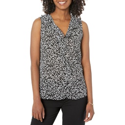 Vince Camuto Sleeveless Blouse with Ruffle