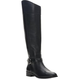 womens leather riding knee-high boots