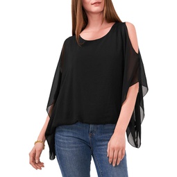womens sheer round-neck pullover top