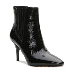 ambind womens patent leather dressy booties