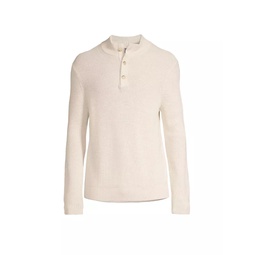Oysterman Button Mockneck Sweater