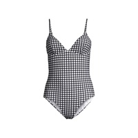 Gingham Underwire One-Piece Swimsuit