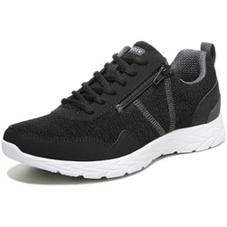 Vionic Womens Brisk Jetta Comfortable Lace Up Leisure Shoes- Supportive Walking Sneakers That Include Three-Zone Comfort with Orthotic Insole Arch Support