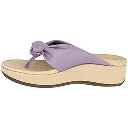 Vionic Womens Pacific Rosalind Walking Sandal - Toe Post Wedge Sandal with Concealed Orthotic Arch Support
