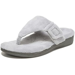 Vionic Women’s Forever Slide Slipper - Comfortable Spa House Slippers That Includes an Orthotic Insole and Cushioned Outsole for Arch Support, Soft House Shoes for Ladies