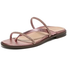 Vionic Womens Citrine Prism Flat Comfort Sandal- Supportive Slide Walking Sandals That Includes an Orthotic Insole and Cushioned Outsole for Arch Support, Medium and Wide Widths