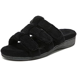 Vionic Adjustable Open-Toe Slipper with Orthotic Arch Support - Indulge Snooze