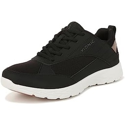 Vionic Womens Brisk Lumina Leisure Sneaker- Supportive Walking Active Sneakers That Includes an Orthotic Insole and Cushioned Outsole for Arch Support, Medium and Wide Fit, Sizes 5