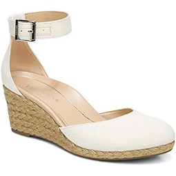 Vionic Womens Aruba Amy Espadrille Wedge - Ladies Closed Toe Wedges That Include Three-Zone Comfort with Orthotic Insole Arch Support, Wedges for Women