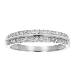 1/3 cttw certified i1-i2 diamond wedding band 14k white gold prong set