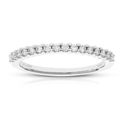 1/4 cttw round lab grown diamond prong set wedding engagement ring .925 sterling silver