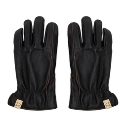 Black Leather Gloves 241487M135001
