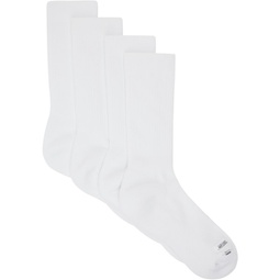 White Achilles Socks 241487M220000