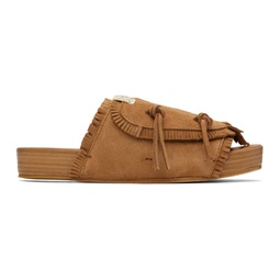 Brown Christo Shaman-Folk Sandals 241487M234001