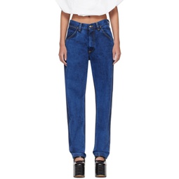 Blue Five-Pocket Jeans 241314F069000
