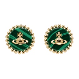 Gold & Green Neyla Earrings 241314F022077