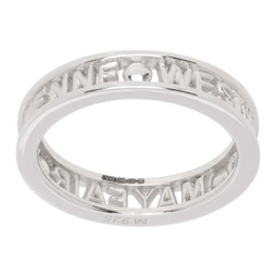 Silver Westminster Ring 241314M147011
