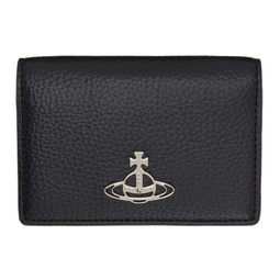 Black Hardware Bifold Card Holder 241314F037009