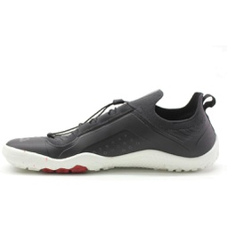Vivobarefoot Primus Trail Knit FG, Mens Recycled Breathable Mesh Off-Road Shoe with Barefoot Firm Ground Sole Black