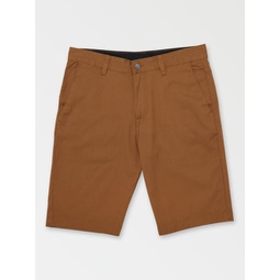 vmonty stretch shorts - golden brown