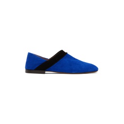 Blue Flat Loafers 231752M231001