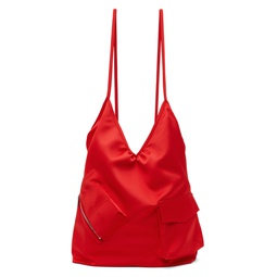Red Pocket Touch Tote 241327F049000