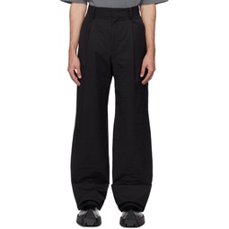 Black Roll Up Trousers 241327M191002