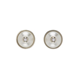 Silver Pearl Earrings 222327M144004