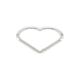 Silver Spike Heart Bracelet 231327F020001
