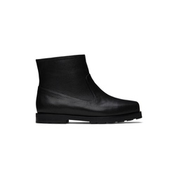 Black Shrunken Ankle Boots 231327M223000