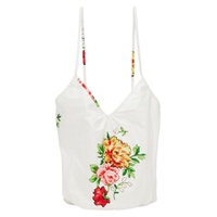 White Slinky Touch Tote 231327F049000