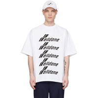 White Printed T Shirt 231327M213012