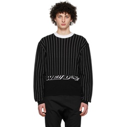 Black Rayon Sweater 221327M205003