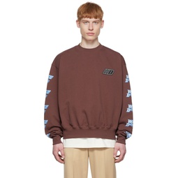 Brown Cotton Sweatshirt 221327M204045